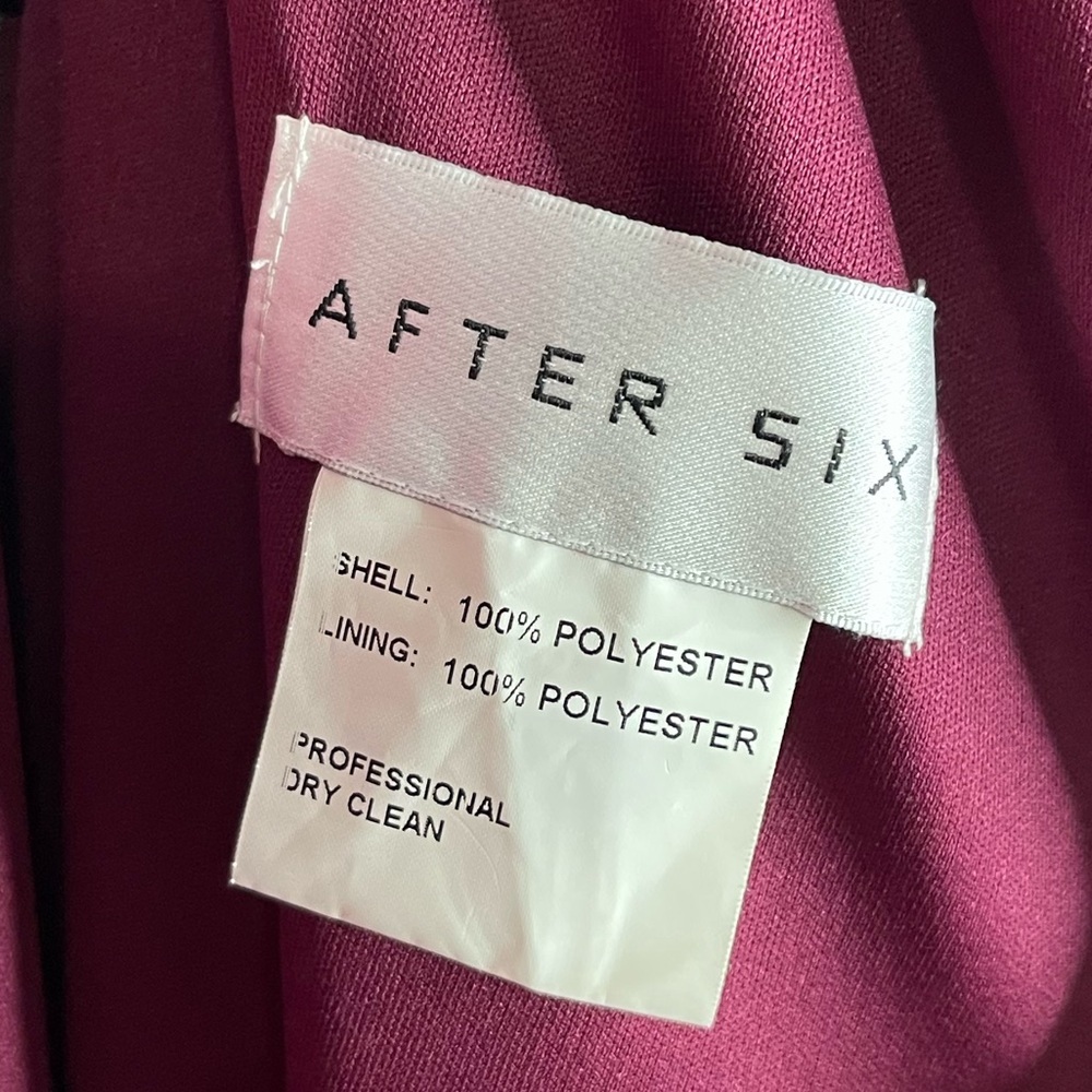 After Six Ruby Ruched Chiffon Formal Gown Size 10 - Picture 6 of 7